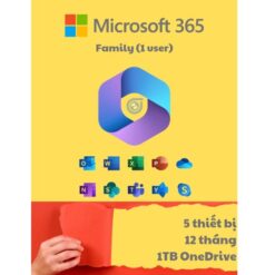 Microsoft 365 Family 1 user (chính chủ) Sử dụng cho 5 thiết bị